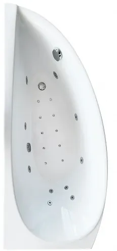 Acrylic corner bathtub with hydromassage - 150x75 cm Avocado Acrylic corner bathtub with hydromassage - 150x75 cm Avocado